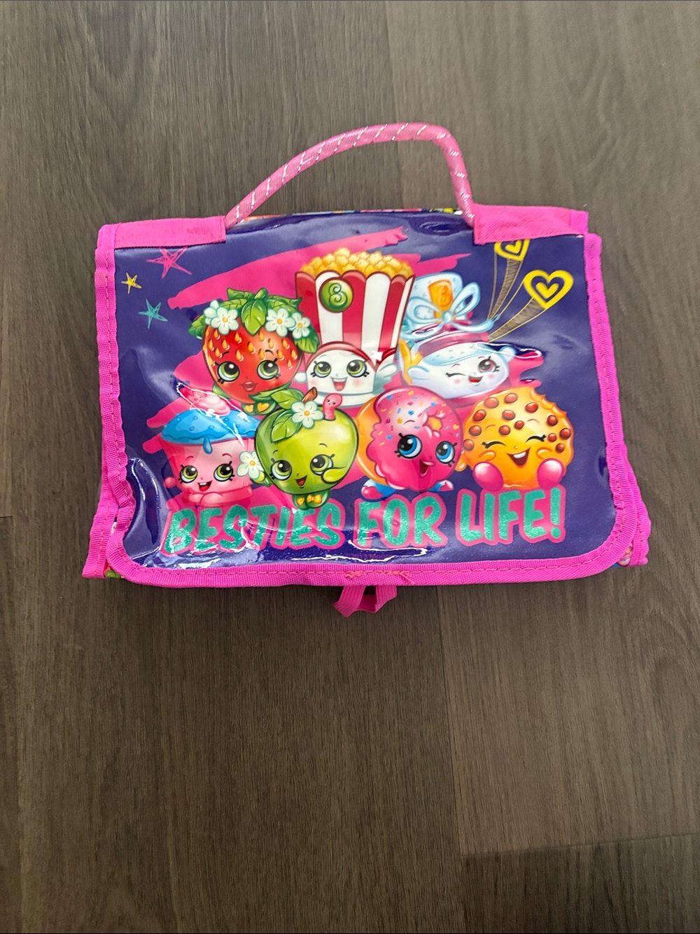 Shopkins Pink and Purple 'Besties For Life' Character Carry Case
